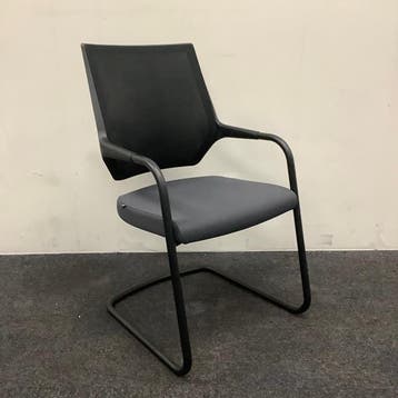 sedus Vergaderstoel / sledestoel, Antraciet - zwart