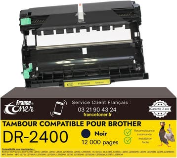 Brother DR-2400 Trommel | Tweede kansje | OP = OP, Verzenden, Nieuw, Toner, FranceToner