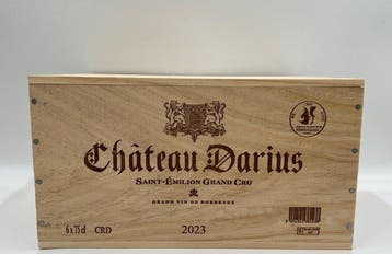 2023 Chateau Darius - Saint-Émilion Grand Cru - 6 Flessen, Nieuw