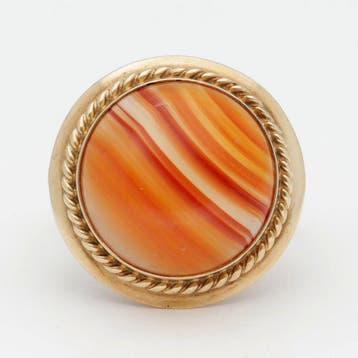 Bague - 14 carats Or jaune - Agaat