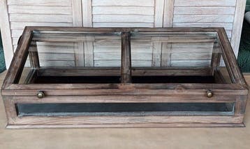 Vitrine - Tableau-vitrine - Bois, Verre - Grande vitrine de