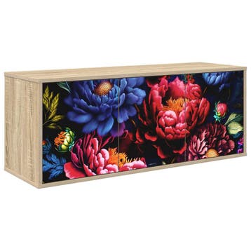 vidaXL Wand gemonteerd TV Kast KIEL 102 x 33 x 40 cm Sonoma, Verzenden