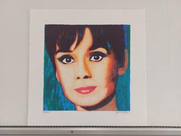 James Francis Gill (1934) - Audrey Hepburn - Pop Art Porträt