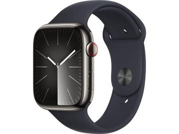 Apple Watch Series 9 - Smartwatch - 45mm GPS + Cellular RVS, Verzenden, Zo goed als nieuw, Apple