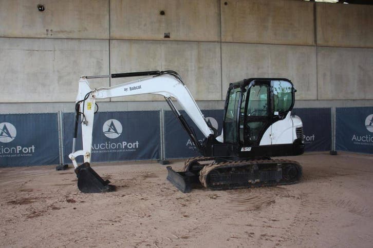 Veiling: Rupsgraafmachine Bobcat E58 Diesel 2018, Articles professionnels, Machines & Construction | Grues & Excavatrices, Enlèvement