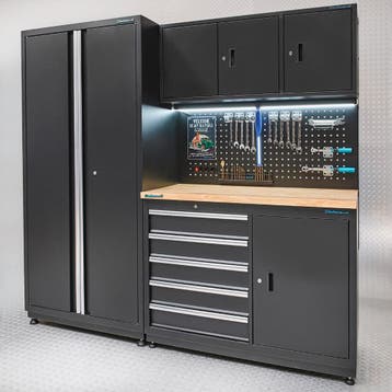 Datona Werkbank 120 cm met brede werkplaatskast - Datona -, Ophalen of Verzenden, Nieuw