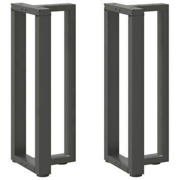 vidaXL Console tafelpoten 2st T-vormig 38x25x(72-73)cm staal, Verzenden, Nieuw