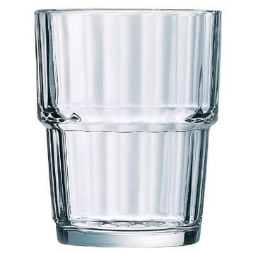 Tumblers | NORVEGE | Glas | 25cl | 6 Stuks | Stapelbaar |, Verzenden
