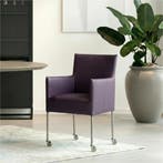 Set van 6 Leren eetkamerstoelen Desire - Toledo Merlin, Ophalen of Verzenden