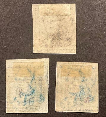 Belgique 1849 - Leopold I - « Epauletten » 10c + 20c (dans, Timbres & Monnaies