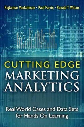 Cutting Edge Marketing Analytics 9780133552522, Verzenden, Zo goed als nieuw, Venkatesan Rajkumar