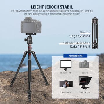 NEEWER 77 Statief/Monopod voor DSLR en Smartphone, 360°..., TV, Hi-fi & Vidéo, Ophalen of Verzenden
