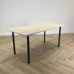 Eromes kantinetafel 160x80 cm, Ahorn blad  - antraciet poten, Gebruikt, Bureau