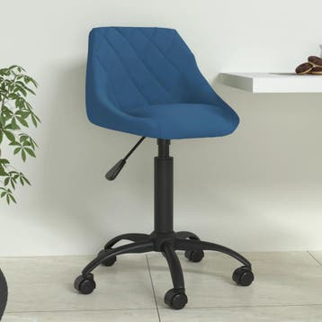 vidaXL Eetkamerstoel fluweel blauw, Huis en Inrichting, Stoelen, Verzenden, Nieuw