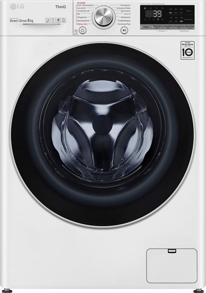 LG F4WV708P1E - Wasmachine - 8 kg - 1400 tpm - Steamwash &, Elektronische apparatuur, Wasmachines, Ophalen of Verzenden