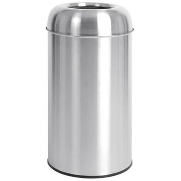 Afvalbak | RVS (Geborsteld) | 40L | Open | Ø360x640(h)mm, Verzenden, Nieuw in verpakking