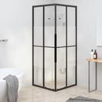 vidaXL Douchecabine 80x80x180 cm halfmat ESG zwart, Doe-het-zelf en Bouw, Verzenden, Nieuw