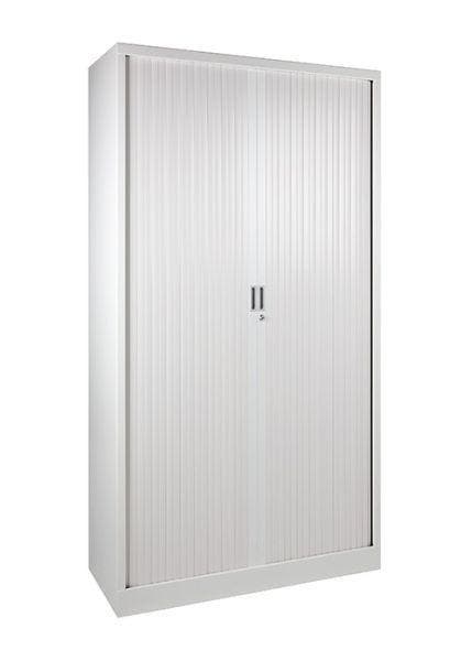 Nieuwe witte roldeurkasten - 195 x 120 x 47 cm, Maison & Meubles, Armoires | Armoires à porte coulissante & Armoires à archives