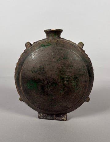 Oud Chinees, Tang-dynastie Terracotta Gourde Bianhu van een