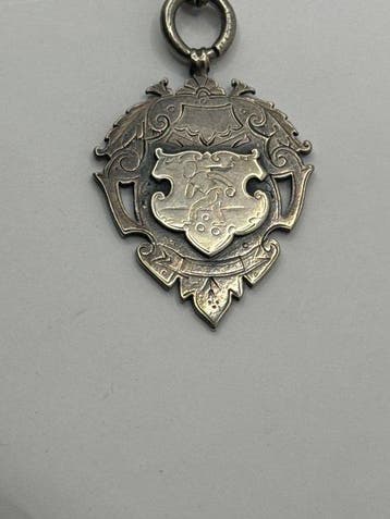 Catene Albert con fob Vittoriana in argento 925 sterling