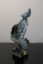 RichART - Sculpture Homme qui dit chut (ou Silence) -, Antiek en Kunst, Kunst | Schilderijen | Modern