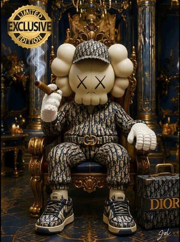 JZL - [XL] KAWS LEGO King — Dior Oblique Edition, Nieuw