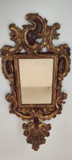 Wandspiegel - verguld hout