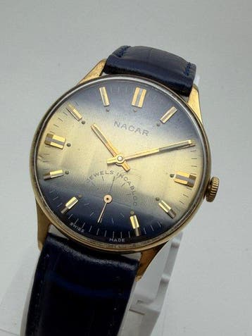 Nacar - 17 Jewels Incabloc – Manual Wind – Swiss Made –, Nieuw