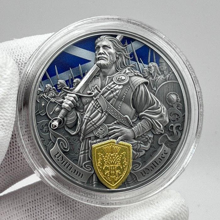 Samoa. 2 dollar 2026 – William Wallace – 2 oz Silver coin –, Timbres & Monnaies, Monnaies | Europe | Monnaies non-euro
