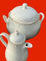 Richard Ginori - RG - Tafelservies (38) - 18 kt goud -