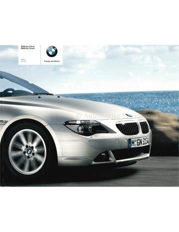 2004 BMW 6 SERIE BROCHURE DUITS