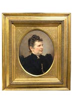 Viennese School (XIX) - Portrait of a Lady, Antiek en Kunst