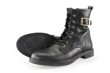 Giga Veterboots Meisjes in maat 37 Zwart, Verzenden, Jongen of Meisje, Schoenen, Zo goed als nieuw