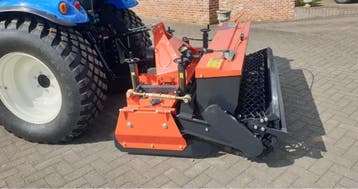 Zaaicombinatie 1m80 met gaasrol en cardan, Grondbewerking