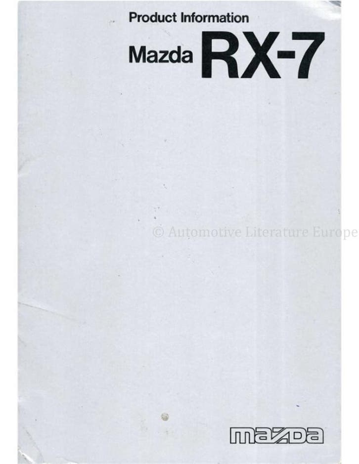 1978 MAZDA RX-7 BROCHURE ENGELS, Livres, Autos | Brochures & Magazines, Enlèvement ou Envoi