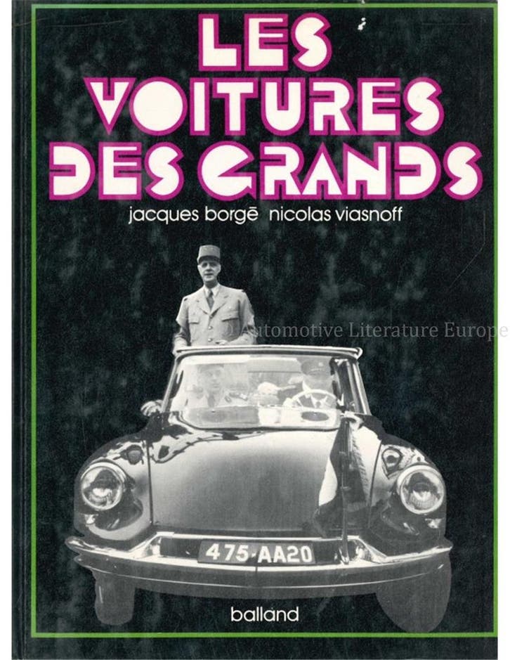 LES VOITURES DES GRANDS, Boeken, Auto's | Boeken