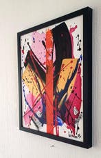 Liesens - Mixed emotions (handpainted on canvas) met lijst