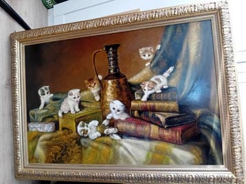 J. W. van Trirum (1924-2011) - Groot poezen/kittens