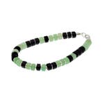 Pierres précieuses variées - Argent - Bracelet - aventurine