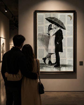 TOMEH - “Under One Umbrella” – XL Unique Original Ink