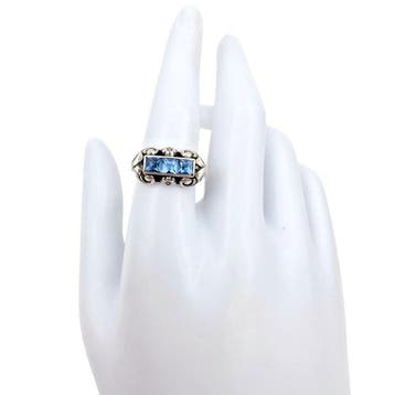 Zonder minimumprijs - Ring Zilver - Art Deco uit de jaren