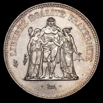 France. 50 Francs 1975 Hercule (Sans prix de réserve), Postzegels en Munten