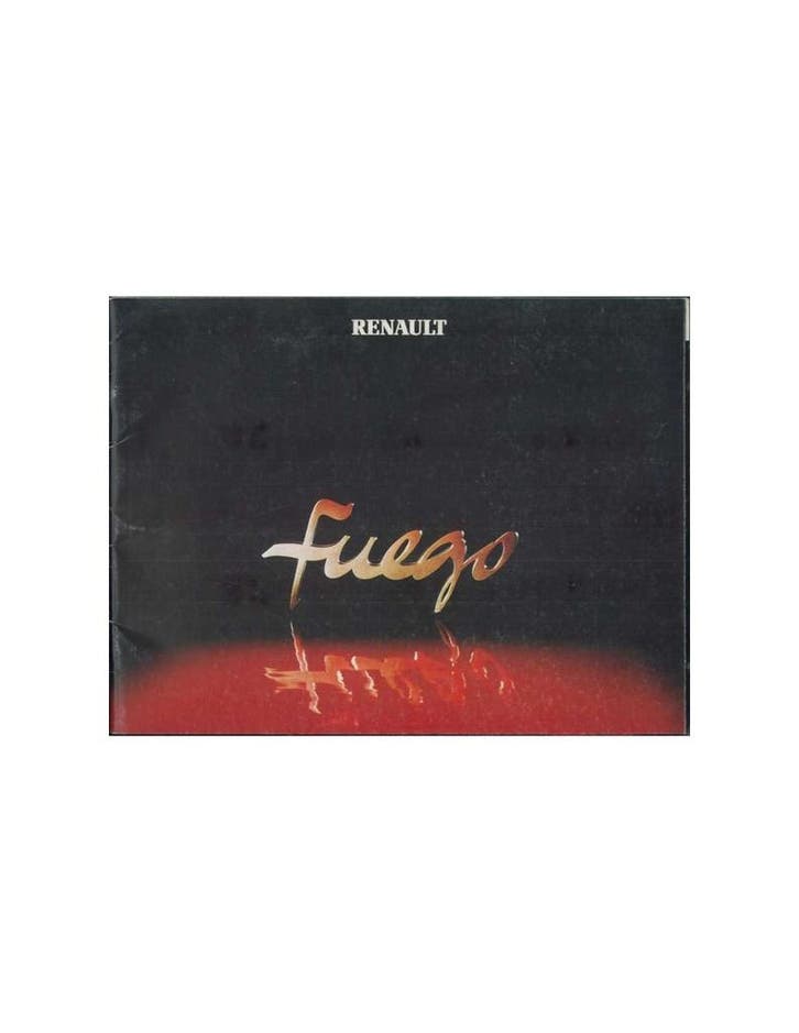 1982 RENAULT FUEGO BROCHURE NEDERLANDS, Livres, Autos | Brochures & Magazines