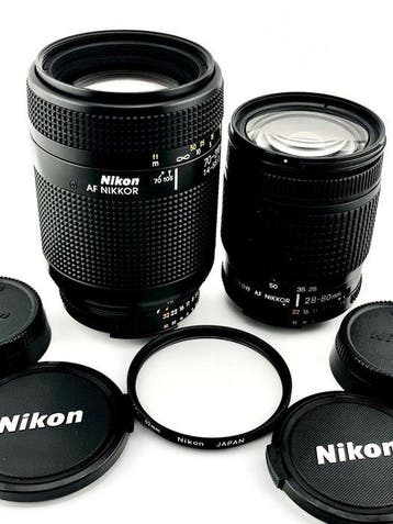 Nikon AF NIKKOR 70-210mm f/4-5.6D + AF NIKKOR 28-80mm