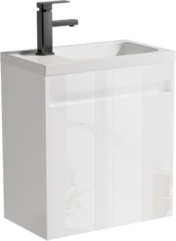 UEV Wastafel met onderkast, 50,5 cm, gasten-wc, wastafel, wa, Verzenden, Nieuw