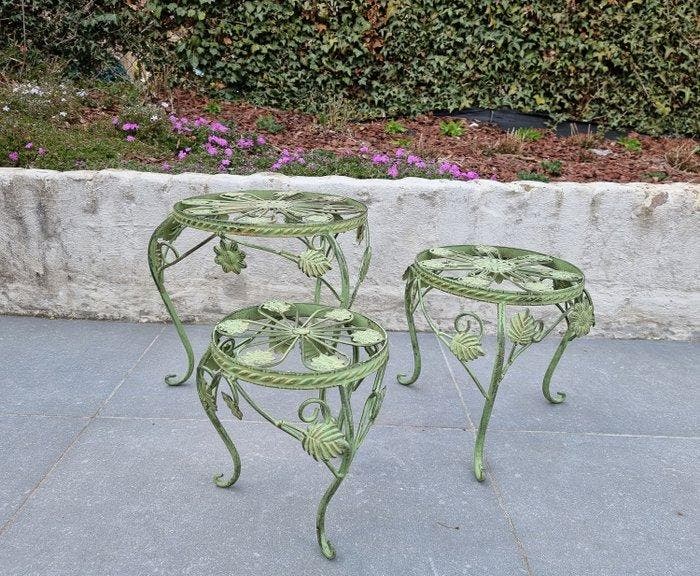 Set bijzettafels (3) - metal, Antiek en Kunst, Curiosa en Brocante