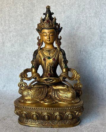 Amitayus - Boeddha van onmetelijk leven - Bronze - Asie