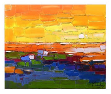 Caroline Mandrafina - Pfleger  Soleil levant en Charente, Antiek en Kunst