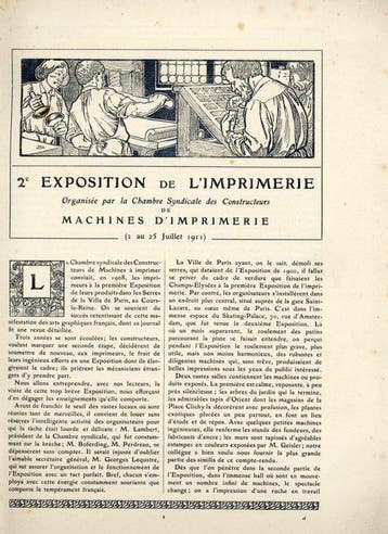 Bulletin Officiel des maîtres imprimeurs - 2e exposition de, Antiek en Kunst, Antiek | Boeken en Manuscripten