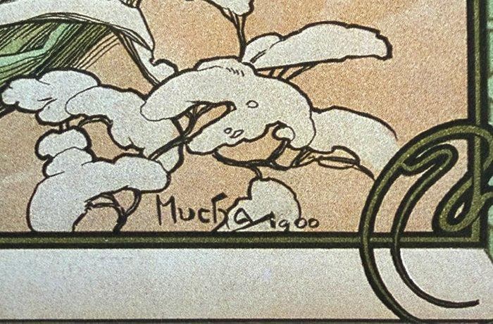 Alphonse Marie Mucha - “Spring II, 1900”. Gesigneerd en, Antiquités & Art, Art | Dessins & Photographie